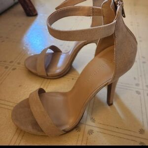 Elegant Tan High Heel Sandals